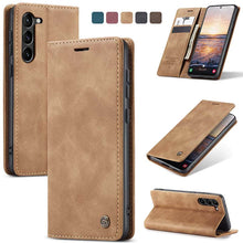 Load image into Gallery viewer, Casekis Retro Wallet Case For Galaxy S23 5G

