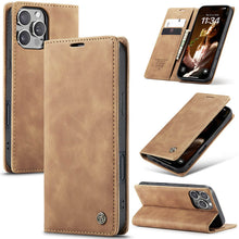 Load image into Gallery viewer, Casekis Retro Wallet Case For iPhone 16 Pro Max
