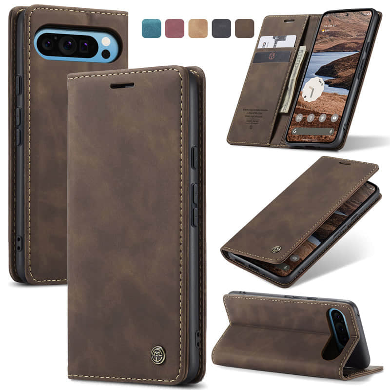 Casekis Retro Wallet Case For Pixel 9 Pro XL 5G