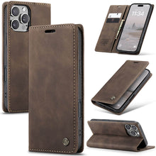 Load image into Gallery viewer, Casekis Retro Wallet Case For iPhone 16 Pro Max
