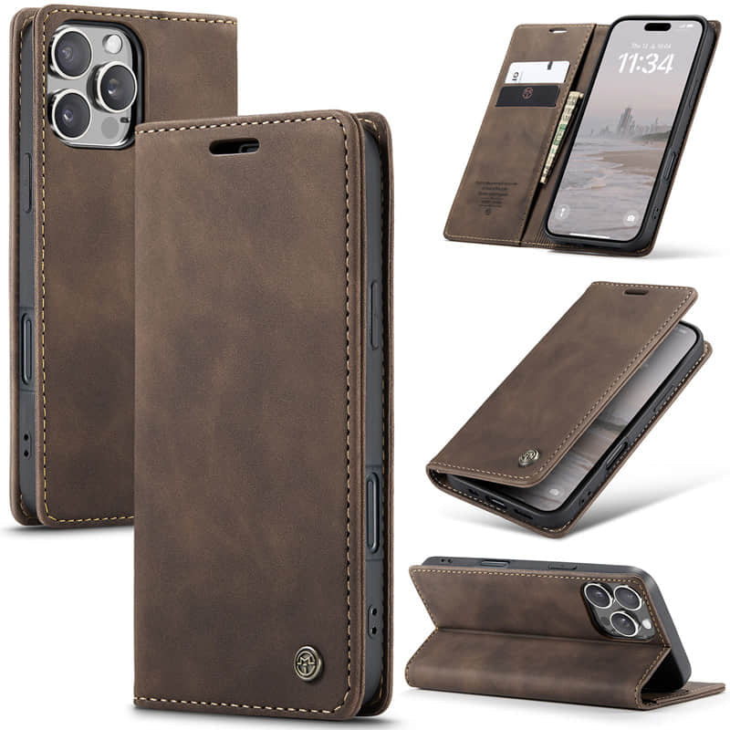 Casekis Retro Wallet Case For iPhone 16 Pro Max
