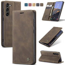 Load image into Gallery viewer, Casekis Retro Wallet Case For Galaxy S23 5G

