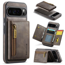 Load image into Gallery viewer, Casekis RFID Magnetic Detachable Leather Wallet Phone Case Coffee
