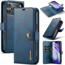 Load image into Gallery viewer, Casekis Detachable Leather Wallet Phone Case Blue
