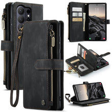 Load image into Gallery viewer, Casekis Leather Zipper Phone Case Black
