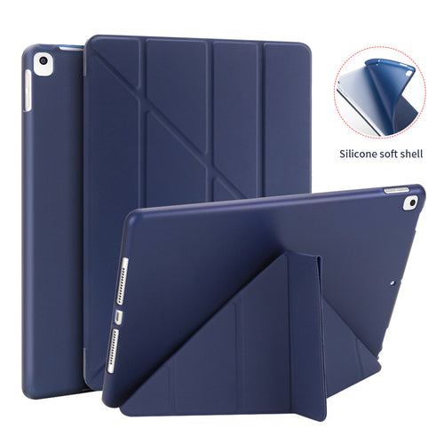 Leather Silicone Soft Back Cover Case For iPad - Casekis