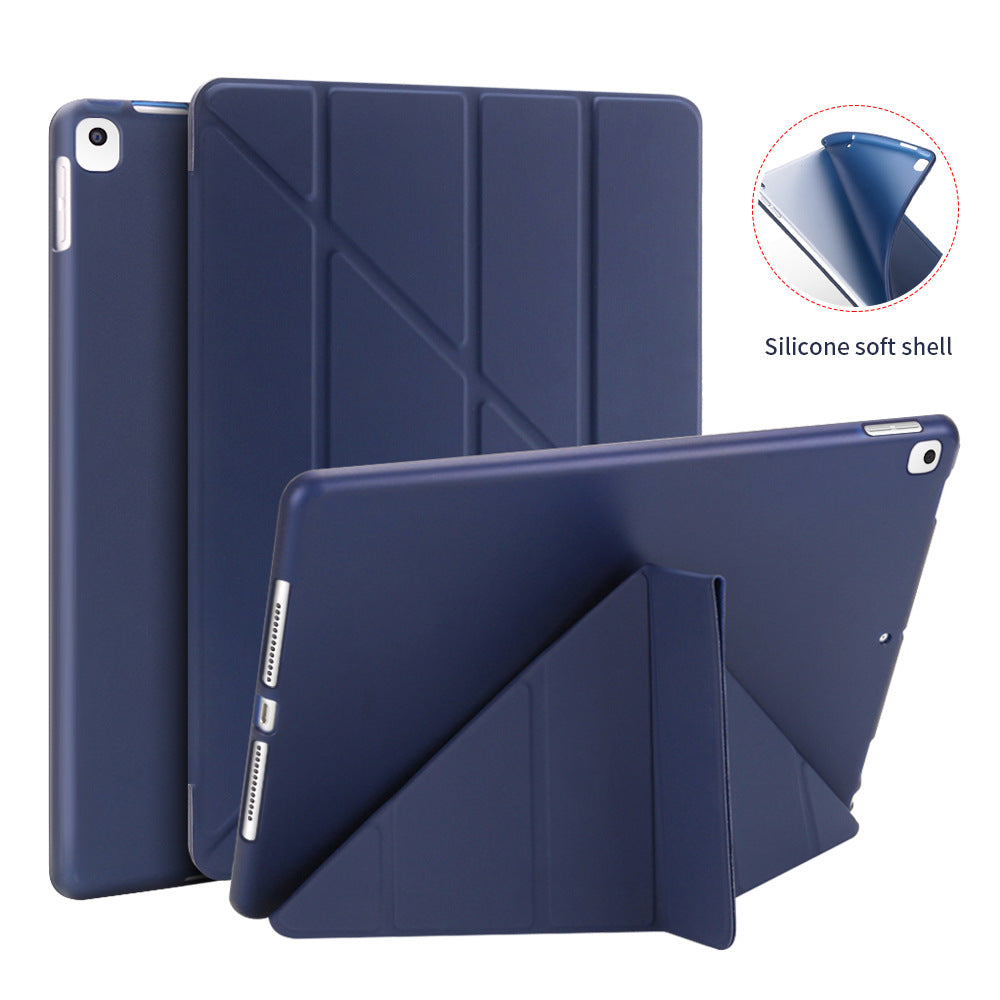 Leather Silicone Soft Back Cover Case For iPad - Casekis