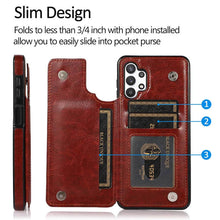 Load image into Gallery viewer, Casekis Cardholder Leather Wallet Phone Case For Galaxy A32 5G
