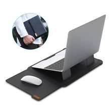 Görseli Galeri görüntüleyiciye yükleyin, Casekis Leather Laptop Bag with Mouse Pad Adjustable Stand for Laptop 13 inch/14 inch
