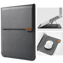 Görseli Galeri görüntüleyiciye yükleyin, Casekis Leather Laptop Bag with Mouse Pad Adjustable Stand for Laptop 13 inch/14 inch
