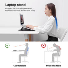 Görseli Galeri görüntüleyiciye yükleyin, Casekis Leather Laptop Bag with Mouse Pad Adjustable Stand for Laptop 13 inch/14 inch
