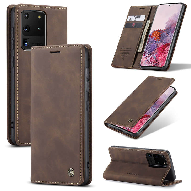 CASEKIS 2021 New Retro Wallet Case For Samsung S20 Ultra - Casekis
