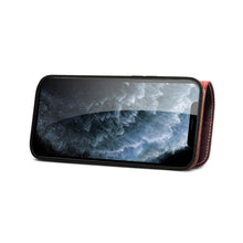 Load image into Gallery viewer, Casekis Genuine Cowhide Leather Button Flip Phone Case Red
