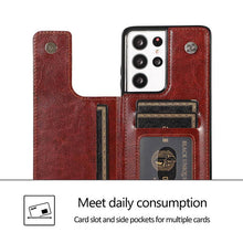 Load image into Gallery viewer, Casekis Cardholder Leather Wallet Phone Case For Galaxy
