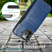 Load image into Gallery viewer, Casekis Bracket Card Slot Phone Case Blue
