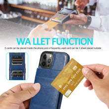 Load image into Gallery viewer, Casekis Bracket Card Slot Phone Case Blue
