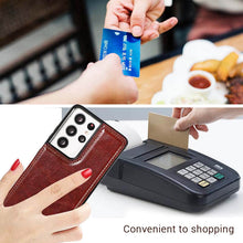 Load image into Gallery viewer, Casekis Cardholder Leather Wallet Phone Case For Galaxy S21 Ultra
