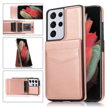 Load image into Gallery viewer, Casekis Bracket Card Slot Phone Case Rose Gold
