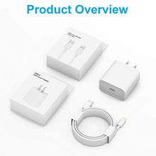 Load image into Gallery viewer, CASEKIS 20W Tpye-C Fast Charger With 6ft Cable For iPhone
