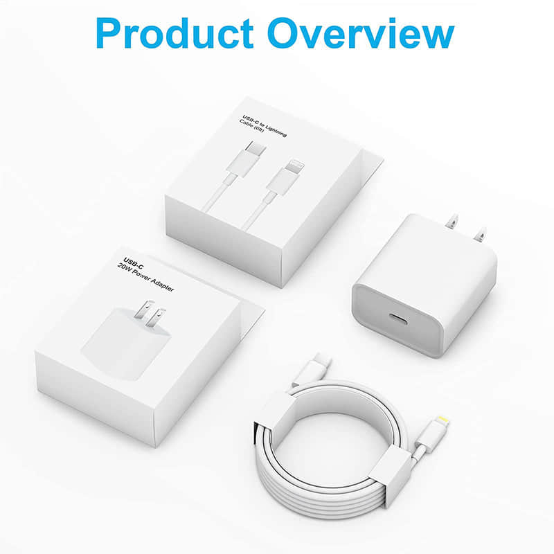 CASEKIS 20W Tpye-C Fast Charger With 6ft Cable For iPhone