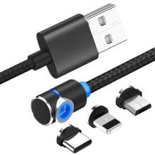 Load image into Gallery viewer, 3 in 1 360° Magnetic Charging Cable for Huawei iPhone Samsung - Casekis
