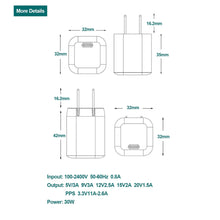 Load image into Gallery viewer, Casekis 30W GaN Fast Chargers For Samsung/iPhone/Google
