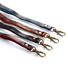 Load image into Gallery viewer, Casekis Genuine Cowhide Leather Button Flip Phone Case Blue
