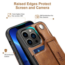 Load image into Gallery viewer, Casekis Wristband Stand Phone Case Brown
