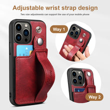 Load image into Gallery viewer, Casekis Wristband Stand Phone Case Red
