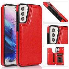 Load image into Gallery viewer, Casekis Cardholder Leather Wallet Phone Case For Galaxy S21 5G
