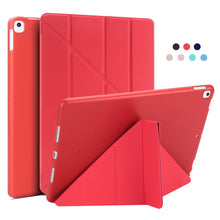 Load image into Gallery viewer, Leather Silicone Soft Back Cover Case For iPad - Casekis
