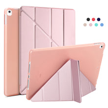 Load image into Gallery viewer, Leather Silicone Soft Back Cover Case For iPad - Casekis
