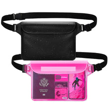 Load image into Gallery viewer, Casekis Large Waterproof Pouch with Waist Strap - 2 Packs
