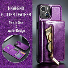 Lade das Bild in den Galerie-Viewer, Casekis Glitter Cardholer Magnetic Phone Case for iPhone 14

