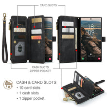 Load image into Gallery viewer, Casekis Leather Zipper Phone Case Black
