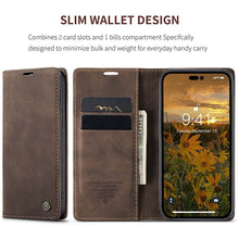Load image into Gallery viewer, Casekis Retro Wallet Case For iPhone 14 Pro Max
