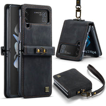 Load image into Gallery viewer, CASEKIS Retro Phone Case with Wrist Strap For Galaxy Z Flip 4 5G
