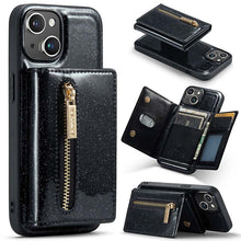 Lade das Bild in den Galerie-Viewer, Casekis Glitter Cardholer Magnetic Phone Case for iPhone 14
