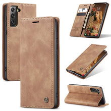 Load image into Gallery viewer, Casekis Retro Wallet Case For Galaxy S21 FE 5G
