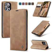 Load image into Gallery viewer, Casekis Retro Wallet Case For iPhone 13 Pro
