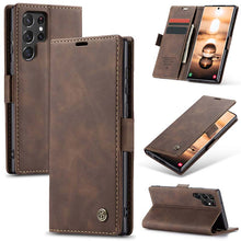 Load image into Gallery viewer, Casekis Retro Wallet Case For Galaxy S22 Ultra 5G

