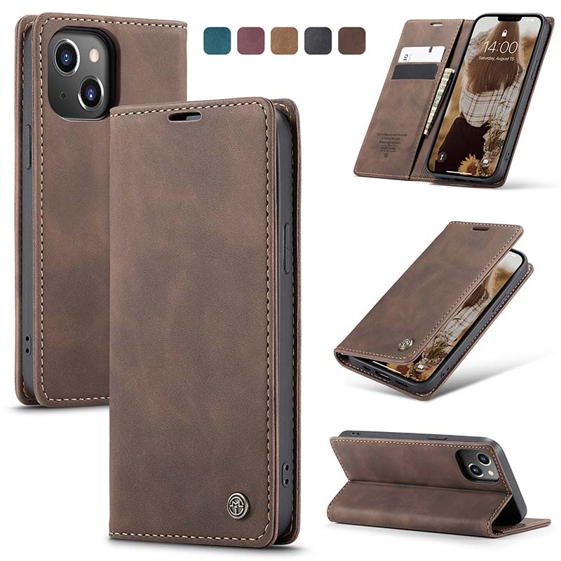 Casekis Retro Wallet Case For iPhone 13