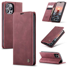 Load image into Gallery viewer, Casekis Retro Wallet Case For iPhone 14 Pro
