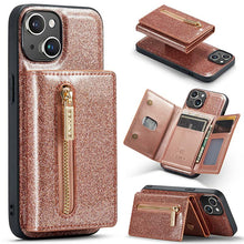 Lade das Bild in den Galerie-Viewer, Casekis Glitter Cardholer Magnetic Phone Case for iPhone 14
