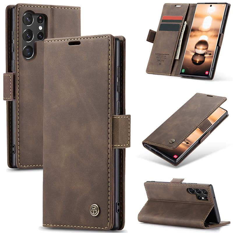 Casekis Retro Wallet Case For Galaxy S23 Ultra 5G
