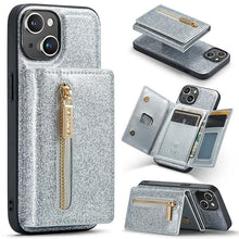 Lade das Bild in den Galerie-Viewer, Casekis Glitter Cardholer Magnetic Phone Case for iPhone 14
