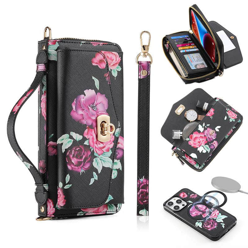 Casekis Multifunction Tote Crossbody Phone Bag Black